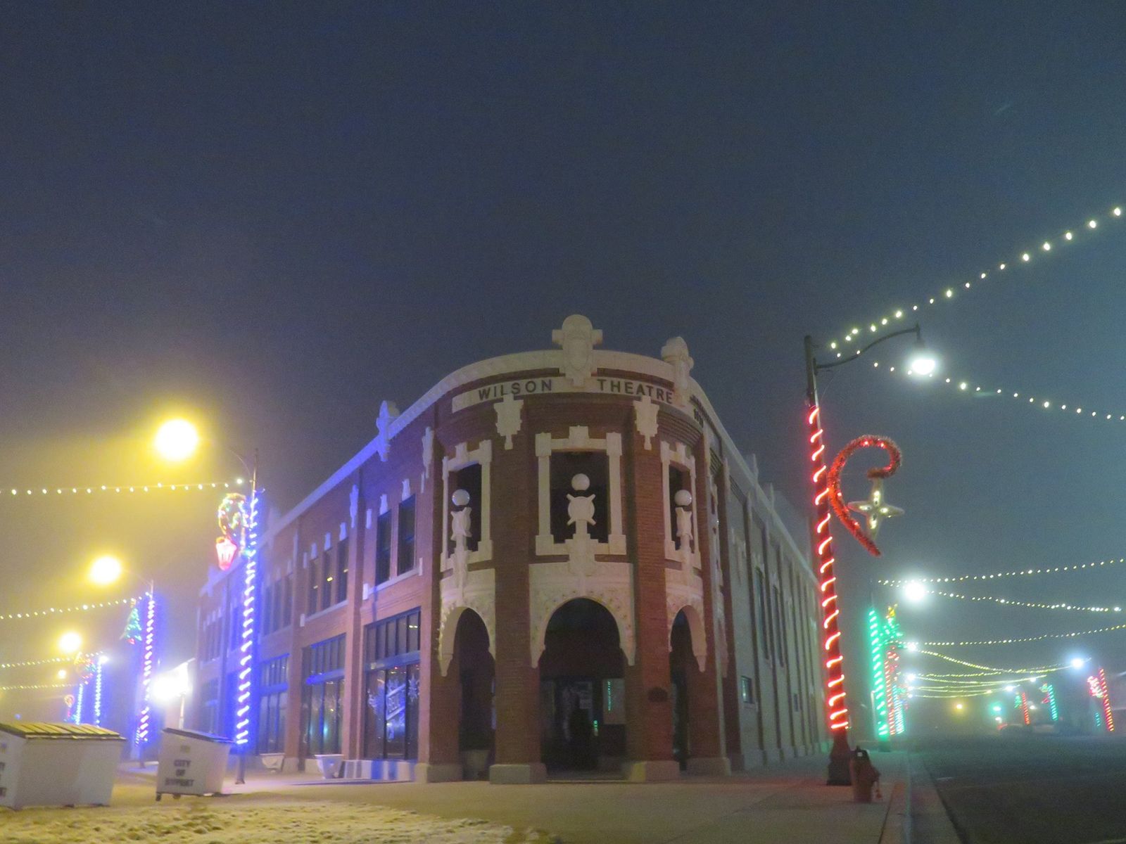 Christmas Lights at the Wilson Theatre